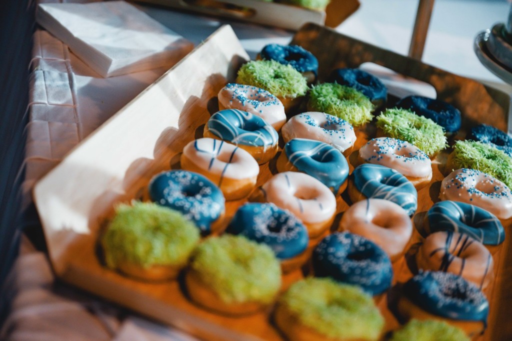 Gepersonaliseerde donuts in thema